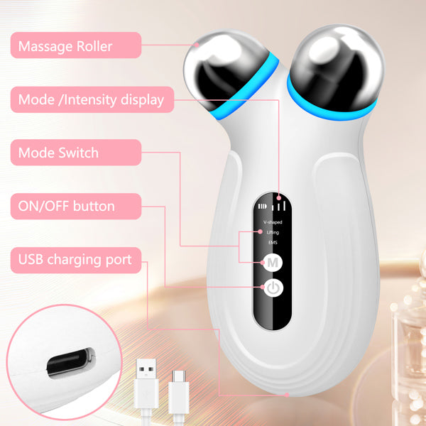 Herramientas de belleza facial y equipos de belleza con EMS.