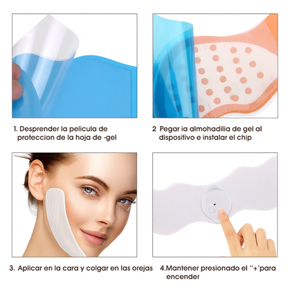 Dispositivo de lifting facial en forma de V