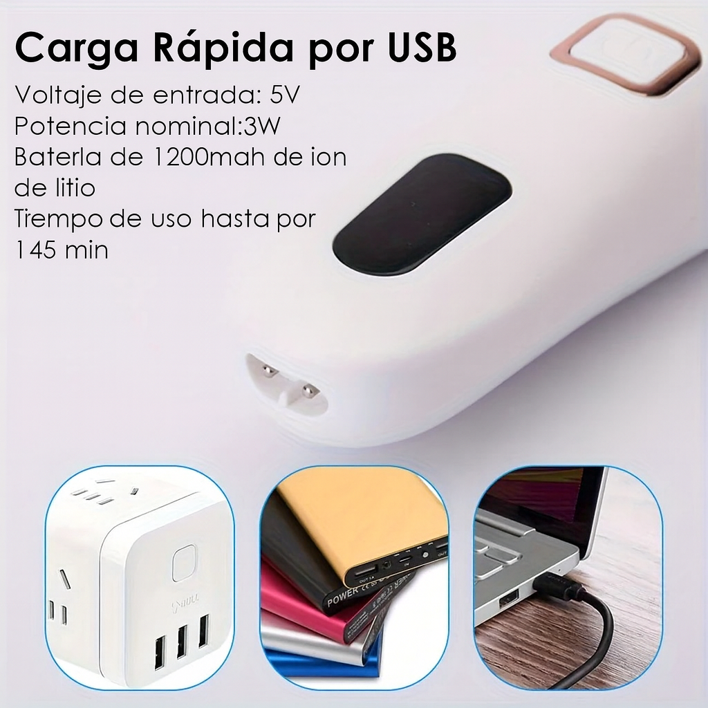 Lima eléctrica para pies y removedor de durezas, pulidor eléctrico de pies, kit recargable de lavado y pedicura, adecuado para talones agrietados y piel muerta, con 3 cabezales de rodillo.
