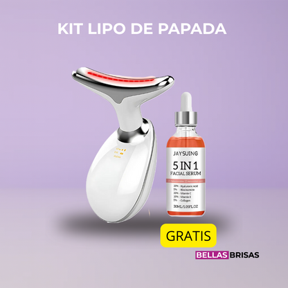 Kit Lipo de Papada en Casa – Massageador + Sérum Reafirmante
