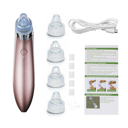 Removedor eléctrico de puntos negros, aspirador de poros con succión y limpiador facial con dermoabrasión con punta de diamante.